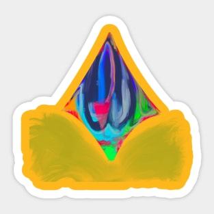 Abstract part of universe in colours Sticker